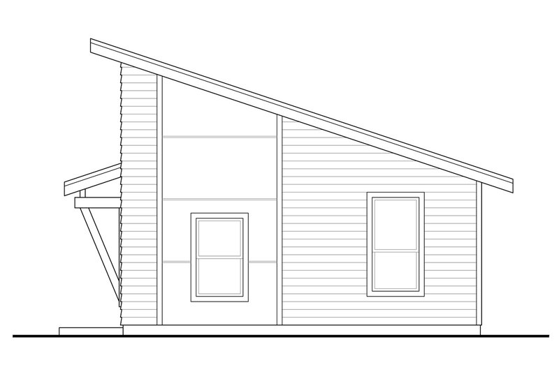 House Design - Exterior - Other Elevation 1 for Modern House Plan #124-1199 - 1 bed, 1 bath