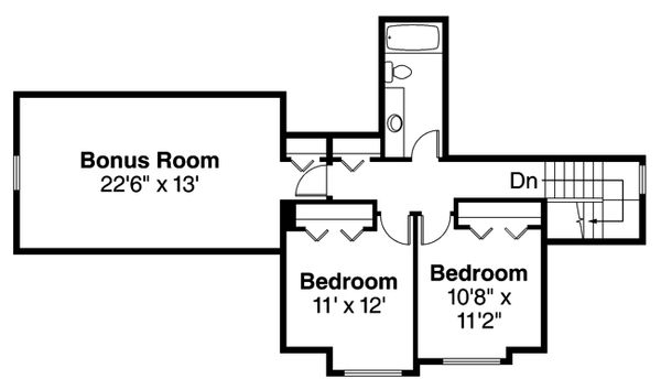 House Plan Design - Craftsman Floor Plan - Upper Floor Plan #124-881