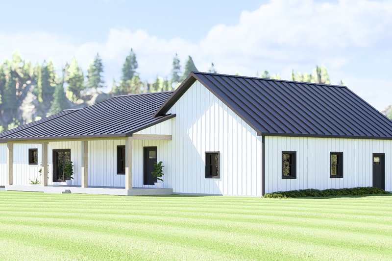 House Design - Exterior - Rear Elevation for Farmhouse House Plan #1064-366 - 3 bed, 2.5 bath