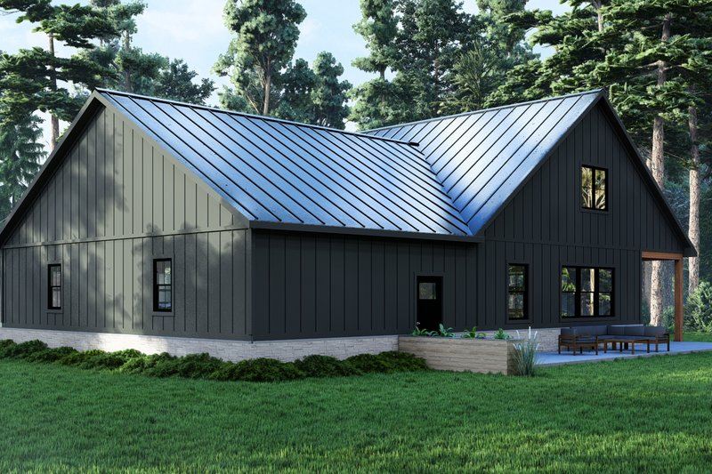House Design - Exterior - Rear Elevation for Barndominium House Plan #1064-300 - 3 bed, 2 bath