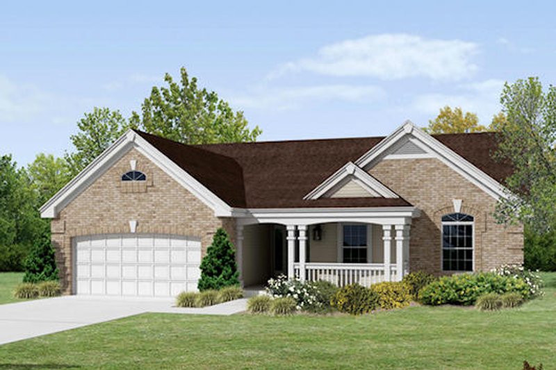 Home Plan - Traditional Exterior - Front Elevation Plan #57-368