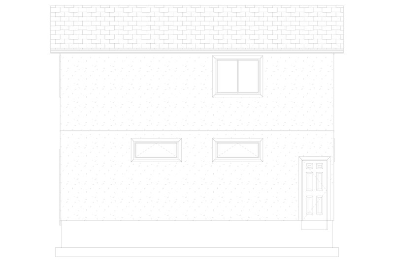 House Blueprint - Exterior - Other Elevation 3 for Traditional House Plan #1060-84 - 1 bed, 1.5 bath