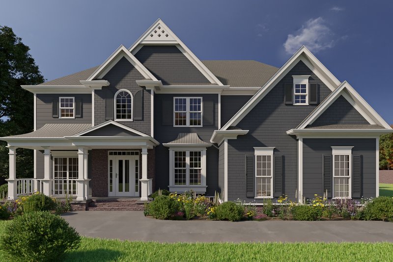 House Plan Design - Traditional Exterior - Front Elevation Plan #54-324