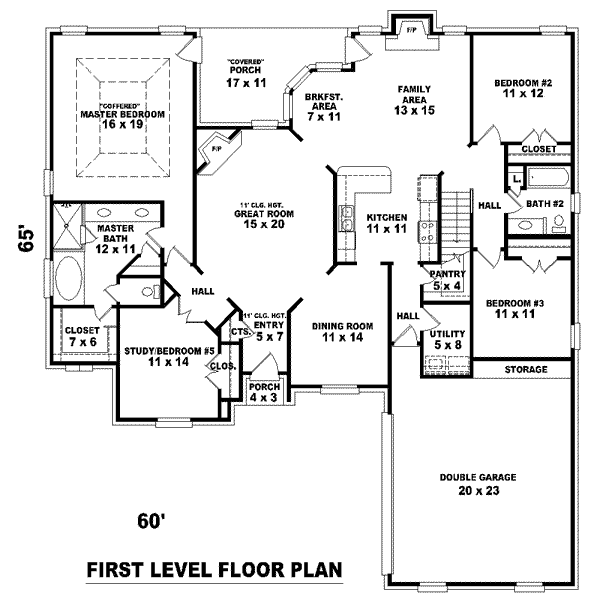 European Floor Plan - Main Floor Plan #81-1571