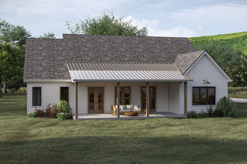 Home Plan - Exterior - Rear Elevation for Farmhouse House Plan #455-736 - 3 bed, 2.5 bath