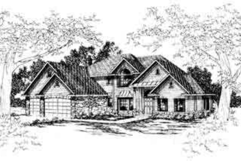 House Plan Design - European Exterior - Front Elevation Plan #124-304