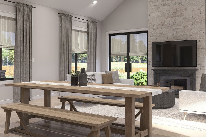 Home Plan - Interior - Dining Room 1 for Barndominium House Plan #455-725 - 3 bed, 2.5 bath