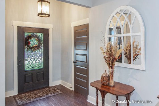 Interior - Entry for European House Plan #929-966 - 3 bed, 2 bath