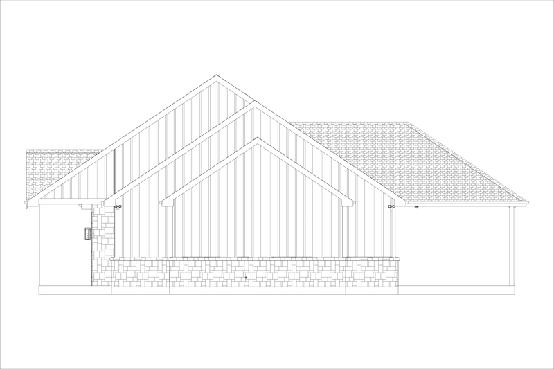 House Design - Exterior - Other Elevation 3 for Country House Plan #1127-6 - 3 bed, 2.5 bath