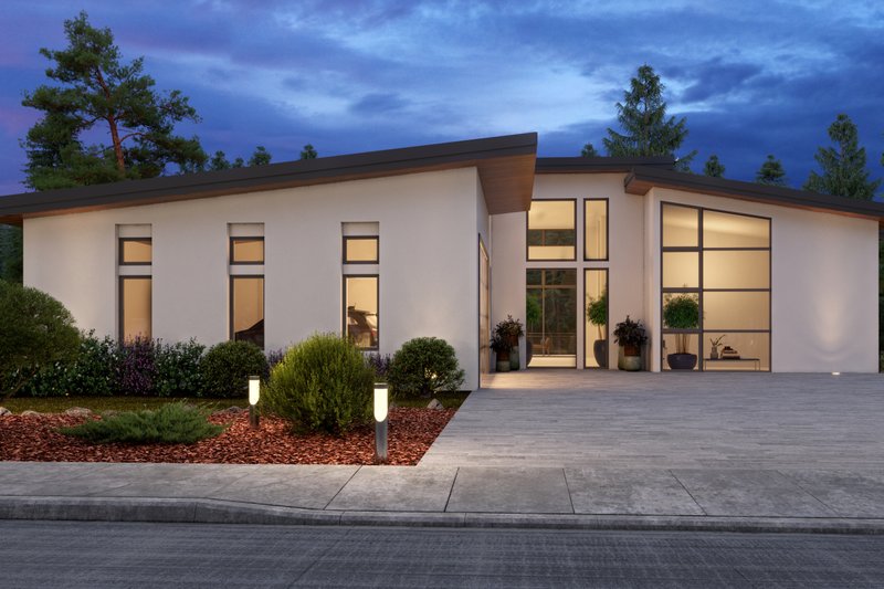 Dream House Plan - Contemporary Exterior - Front Elevation Plan #1066-194