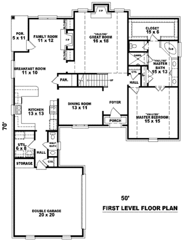 European Floor Plan - Main Floor Plan #81-880