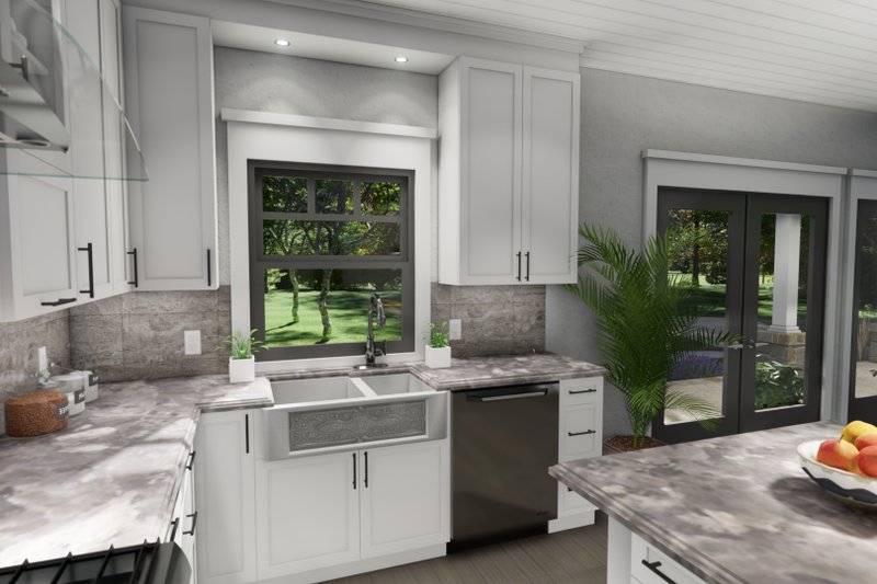 Home Plan - Interior - Kitchen 1 for Cottage House Plan #120-273 - 3 bed, 2 bath