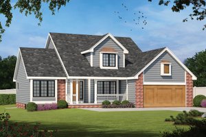 Exterior - Front Elevation 3 for Traditional House Plan #20-2560 - 3 bed, 2.5 bath