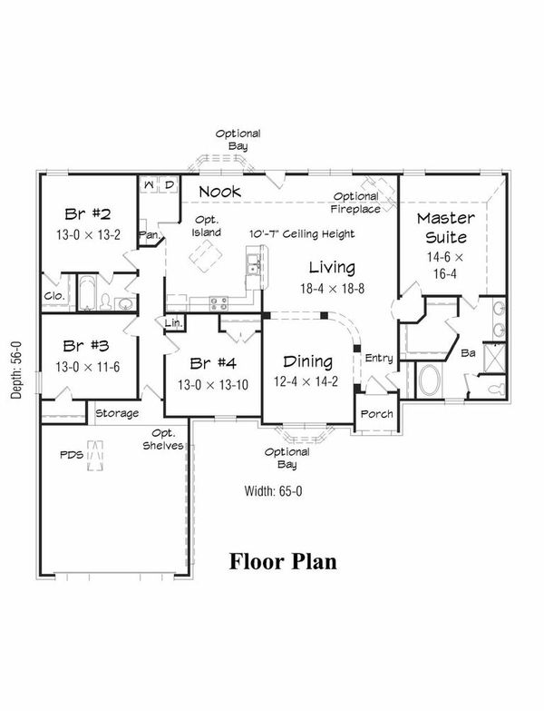 Floor Plan - Main Floor Plan #329-337