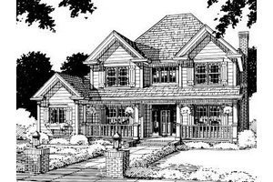 Traditional Exterior - Front Elevation Plan #20-307