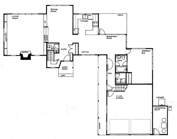 Farmhouse Floor Plan - Main Floor Plan #510-2