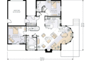 Modern Style House Plan - 2 Beds 2 Baths 1400 Sq/Ft Plan #23-162 