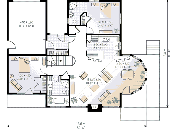 Dream House Plan - Modern Floor Plan - Main Floor Plan #23-162