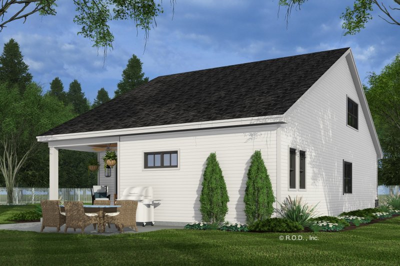 House Plan Design - Exterior - Rear Elevation 2 for Farmhouse House Plan #51-1342 - 5 bed, 4 bath