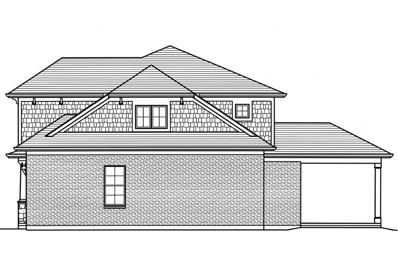 Architectural House Design - Right Side Elevation