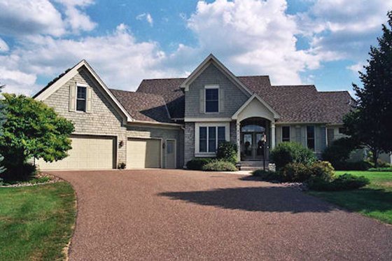 Exterior - Front Elevation for European House Plan #51-116 - 3 bed, 2.5 bath