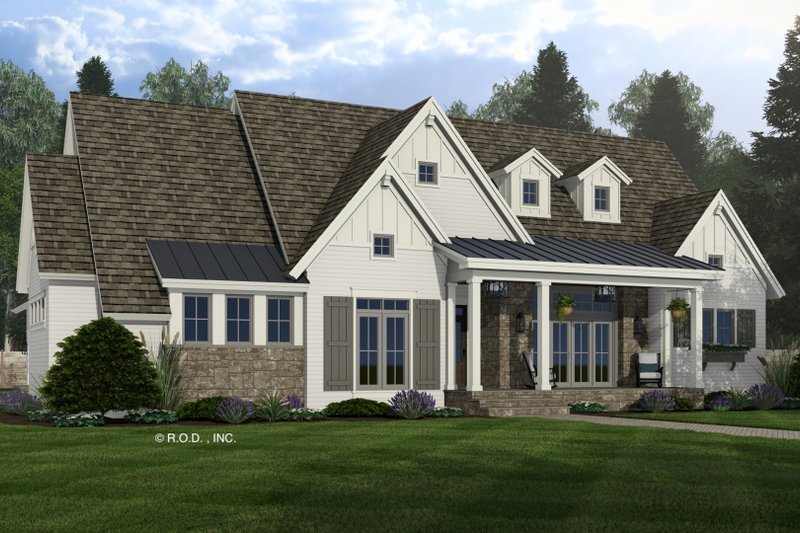 House Plan Design - Exterior - Front Elevation 4 for Farmhouse House Plan #51-1305 - 3 bed, 2.5 bath