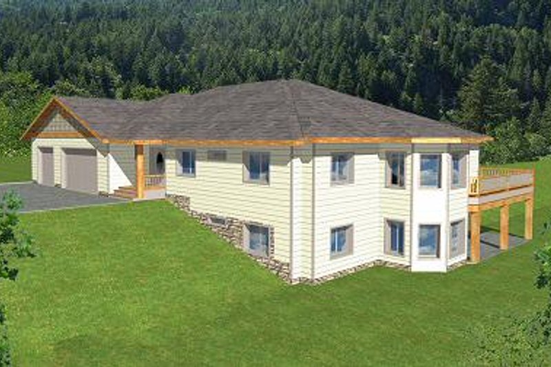 Architectural House Design - Modern Exterior - Front Elevation Plan #117-524
