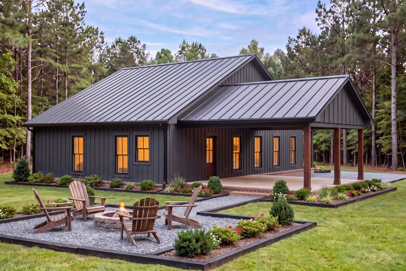 Home Plan - Exterior - Rear Elevation for Cottage House Plan #430-454 - 3 bed, 2 bath