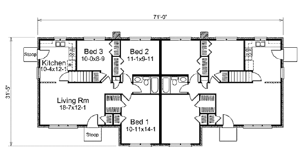 Ranch Floor Plan - Main Floor Plan #57-463