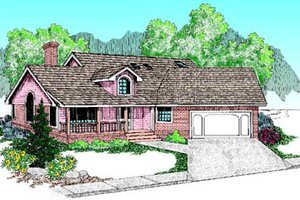 Traditional Exterior - Front Elevation Plan #60-182