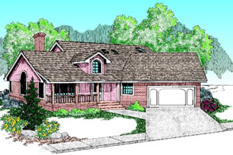 Dream House Plan - Traditional Exterior - Front Elevation Plan #60-182