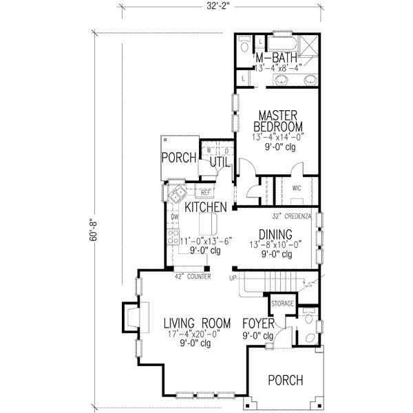 Dream House Plan - Traditional Floor Plan - Main Floor Plan #410-323