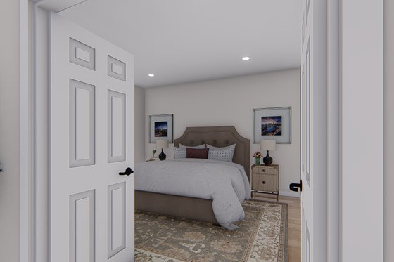 Interior - Master Bedroom for Craftsman House Plan #1060-134 - 4 bed, 2.5 bath