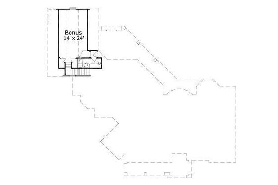 Floor Plan - Upper Floor for European House Plan #411-426 - 4 bed, 3.5 bath