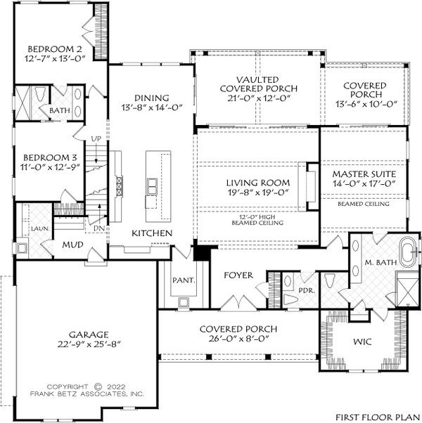 Ranch Floor Plan - Main Floor Plan #927-1030