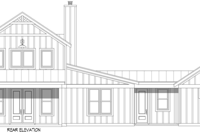 Dream House Plan - Exterior - Rear Elevation for Barndominium House Plan #932-1143 - 3 bed, 2 bath