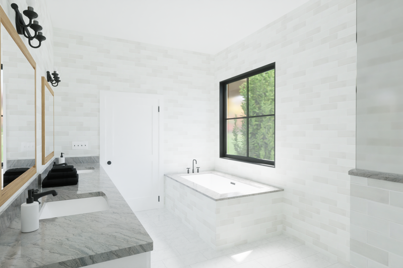 Architectural House Design - Interior - Master Bathroom for Barndominium House Plan #1116-15 - 4 bed, 3.5 bath