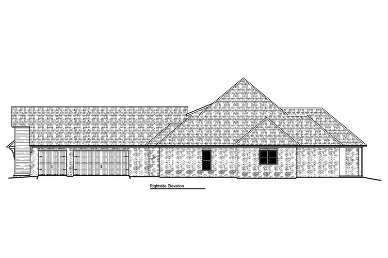 Architectural House Design - Exterior - Other Elevation 1 for Farmhouse House Plan #1081-20 - 4 bed, 3 bath