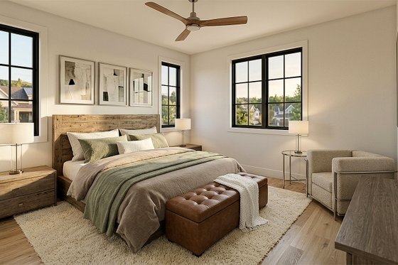 Interior - Master Bedroom for Farmhouse House Plan #928-356 - 4 bed, 3 bath