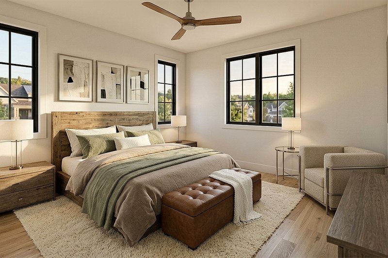 Home Plan - Interior - Master Bedroom for Farmhouse House Plan #928-356 - 4 bed, 3 bath