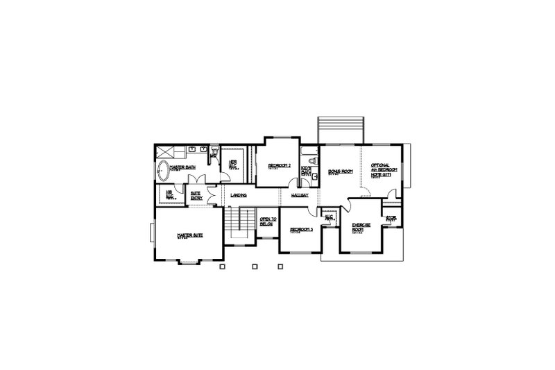 Dream House Plan - Floor Plan - Upper Floor for Traditional House Plan #569-91 - 3 bed, 2.5 bath