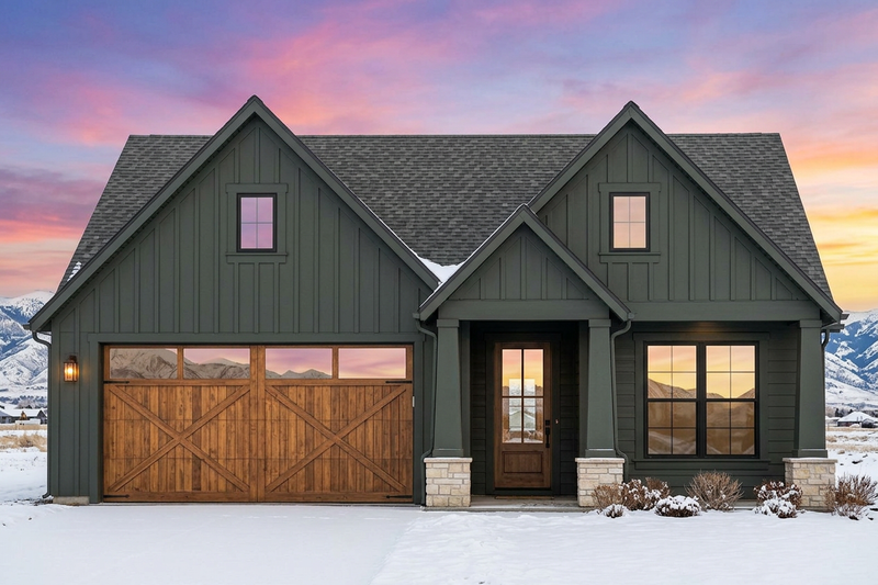 House Blueprint - Exterior - Front Elevation 5 for Craftsman House Plan #1096-192 - 4 bed, 3 bath