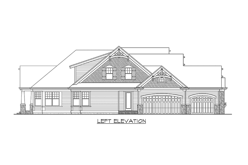 Home Plan - Craftsman Exterior - Other Elevation Plan #132-208