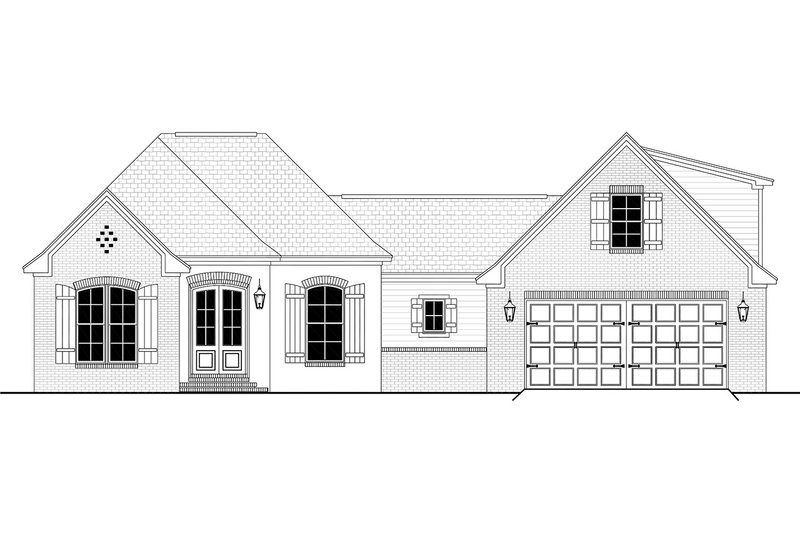 Dream House Plan - Exterior - Front Elevation 6 for European House Plan #430-110 - 3 bed, 2 bath