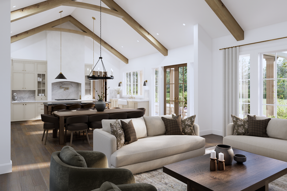 Interior - Family Room 3 for Farmhouse House Plan #1114-118 - 3 bed, 2.5 bath