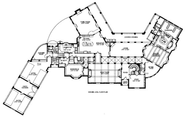 European Floor Plan - Main Floor Plan #141-247