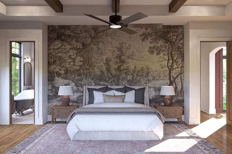 Dream House Plan - Interior - Master Bedroom 1 for European House Plan #455-361 - 1 bed, 1.5 bath