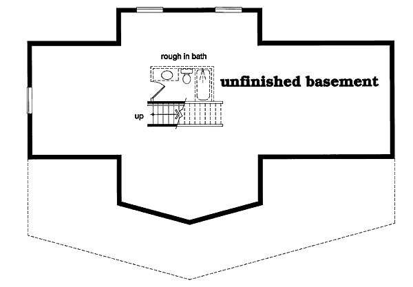 House Blueprint - Contemporary Floor Plan - Lower Floor Plan #47-315
