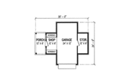 European Style House Plan - 0 Beds 0 Baths 504 Sq/Ft Plan #45-261 