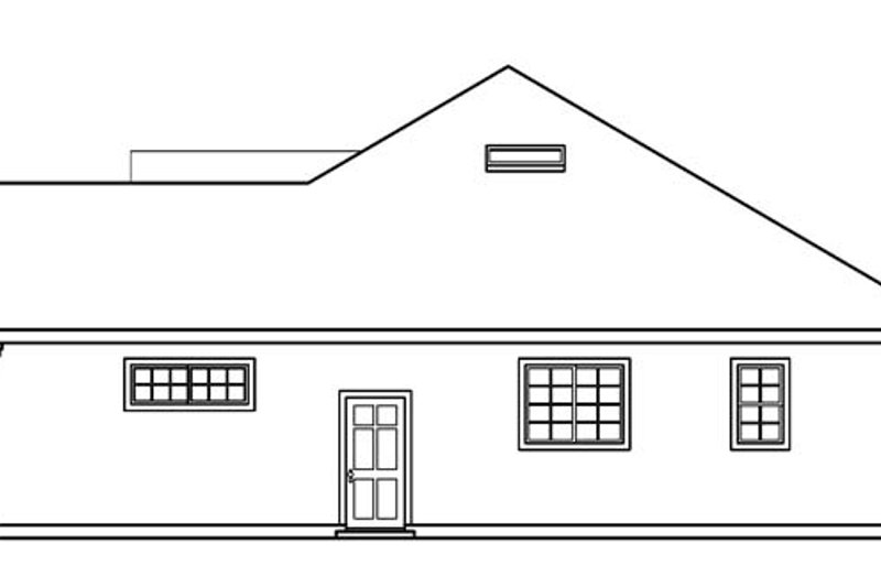 Home Plan - Exterior - Other Elevation 1 for Ranch House Plan #124-487 - 3 bed, 2 bath